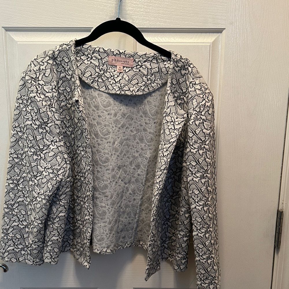 Philosophy Monochrome Textured Jacket